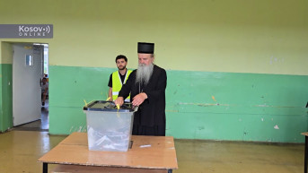 Mitropolit raško-prizrenski Teodosije glasao u Gračanici