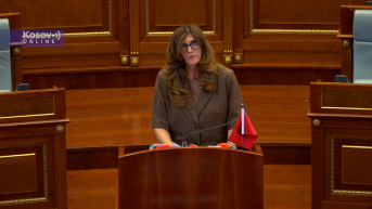 Ganimete Musljiju za govornicom 28 08 2026