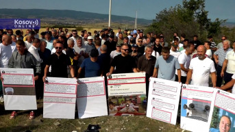 protest kod Orahovca zbog katoličke crkve