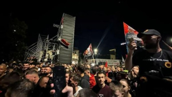 pristalice OVK u Prištini večeras