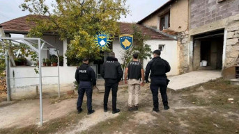 Kosovska policija u selima u opštini Istok
