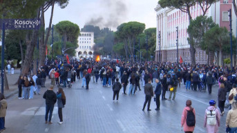 Tirana, protest