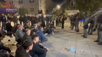 protest, policija