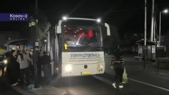 kamenovan autobus iz Štrpca kod Vitine