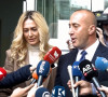 Ramuš Haradinaj na biračkom mestu