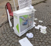 Štand za peticiju protiv izgradnje malih hidroelektrana