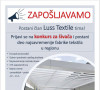 Konkurs za zapošljavanje radnika u firmi Lus Textile