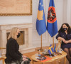 Vjosa Osmani i Lotar Hernmark 
