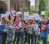 protesti studenata kod crkve Hrista Spasa u Prištini