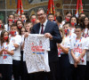 Vučić sa mladim sportisima, učesnicima kampa Srbija te zove 2021