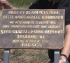 Spomen ploča na mestu otmice Đura Slavuja i Ranka Peranića