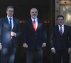 Vučić, Rama i Zaev ispred Palate Brigada