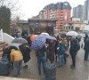 Protest ispred KEDS