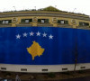 Zastava Kosova na zgradi opštine Tirana
