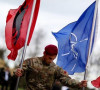 Zastave Albanije i NATO