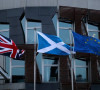 Zastave Velike Britanije, Škotske i EU