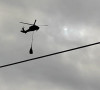 Helikopter iznad barikade na Rudaru