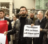 Protest u Tirani ispred ambasade Srbije