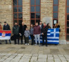 Miloš i Stefan sa predsednikom "Matice Grka u Srbiji"