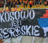 Poljski navijači sa transparentom Kosovo je Srbija