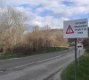 Upozorenje ispred punkta