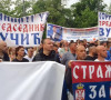 Srbi sa Kosova ispred Skupštine Srbije