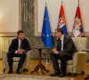 Aleksandar Vučić i Miroslav Lajčak