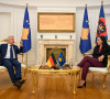 Ambasador Nemačke Jern Rode i predsednica Kosova Vjosa Osmani
