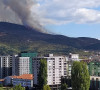 Požar na brdu iznad Južne Mitrovice