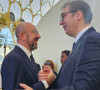 Šarl Mišel i Aleksandar Vučić