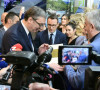 Predsednik Vučić na štandu Kancelarije za KiM