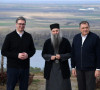 Aleksandar Vučić sa patrijarhom Porfirijem i Miloradom Dodikom