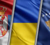 Zastave Srbija Ukrajina Kosovo