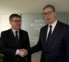 Vučić i Lajčak Davos