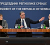 Aleksandar Vučić, Ana Brnabić i Miloš Vučević