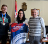 Dušica Nikolić i atletičar z Prilužja Uroš Mašić