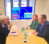 Guverner CBK Ahmet Ismailji sa Kristin Lagard u Vašingtonu