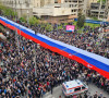 Srbi sa KiM u Beogradu, srpska zastava