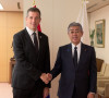 Marko Đurić sa šefom japanske diplomatije Takešijem Ivajom