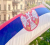 Srpska zastava na ambasadi u Švedskoj