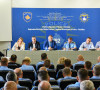 Gazimend Hodža na konferenciji za medije