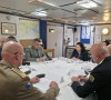 Karen Pirs sa vojnim liderima u regionu