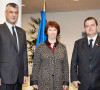 Hašim Tači, Ketrin Ešton i Ivica Dačić