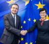Aljbin Kurti i Marta Kos