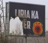 Zapaljen bilbord u Gračanici