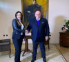 Dragan Marković sa urednicom egipatske televizije