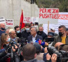 poslanici Samoopredeljenja na protestu u Albaniji