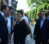 Jevtić i Petković sa Dragicom Gašić u manastiru Gračanica