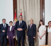 Predsednik Srbije A. Vučić sa članovima Vlade pred sednicu SB UN