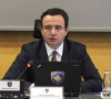 Aljbin Kurti na sednici kosovske vlade